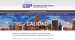 Desktop Screenshot of electricidadgeneralpaz.com